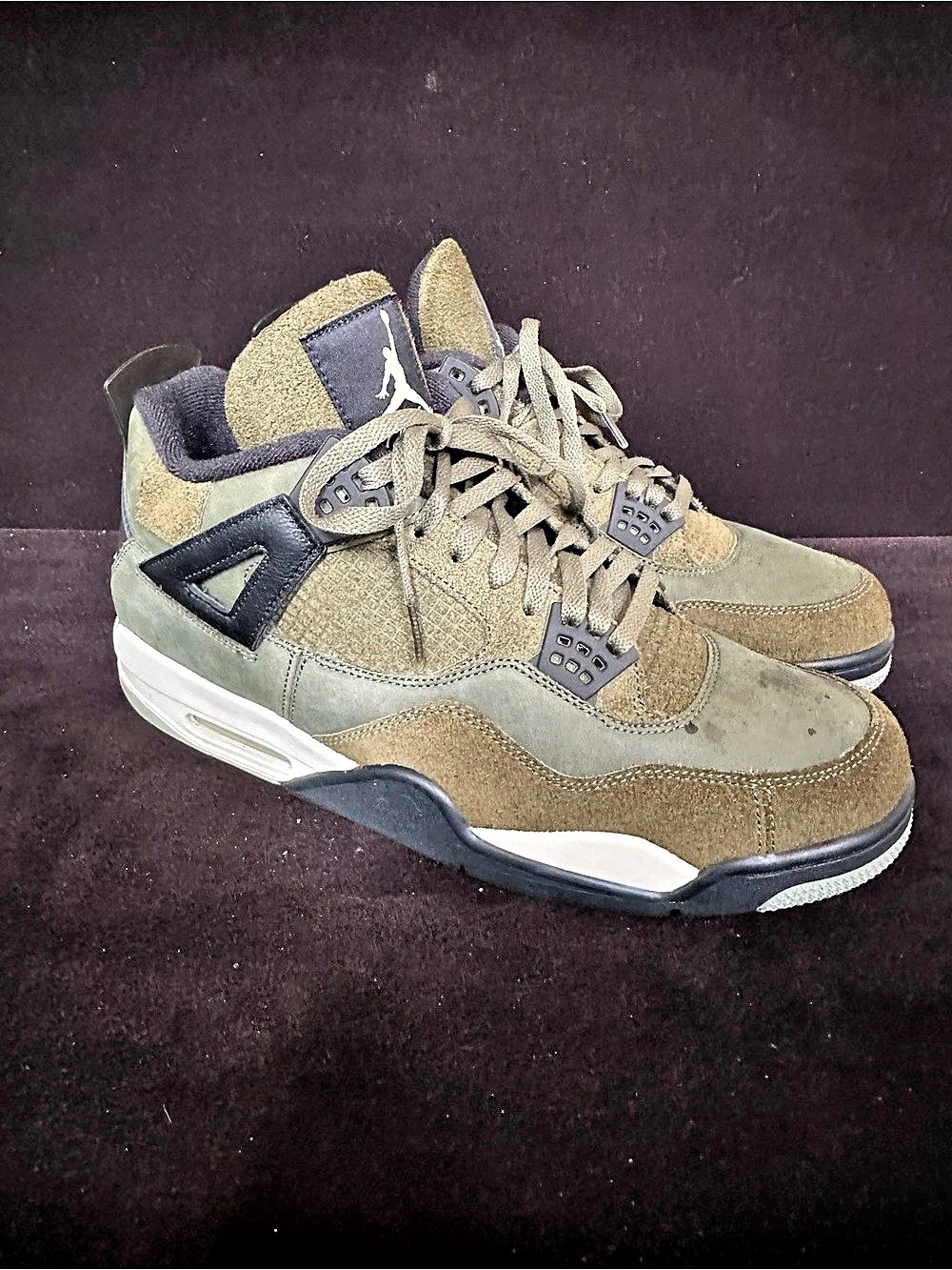 Jordan Air Jordan 4 Retro SE Craft 'Medium Olive' Sneakers Green & Brown US 13